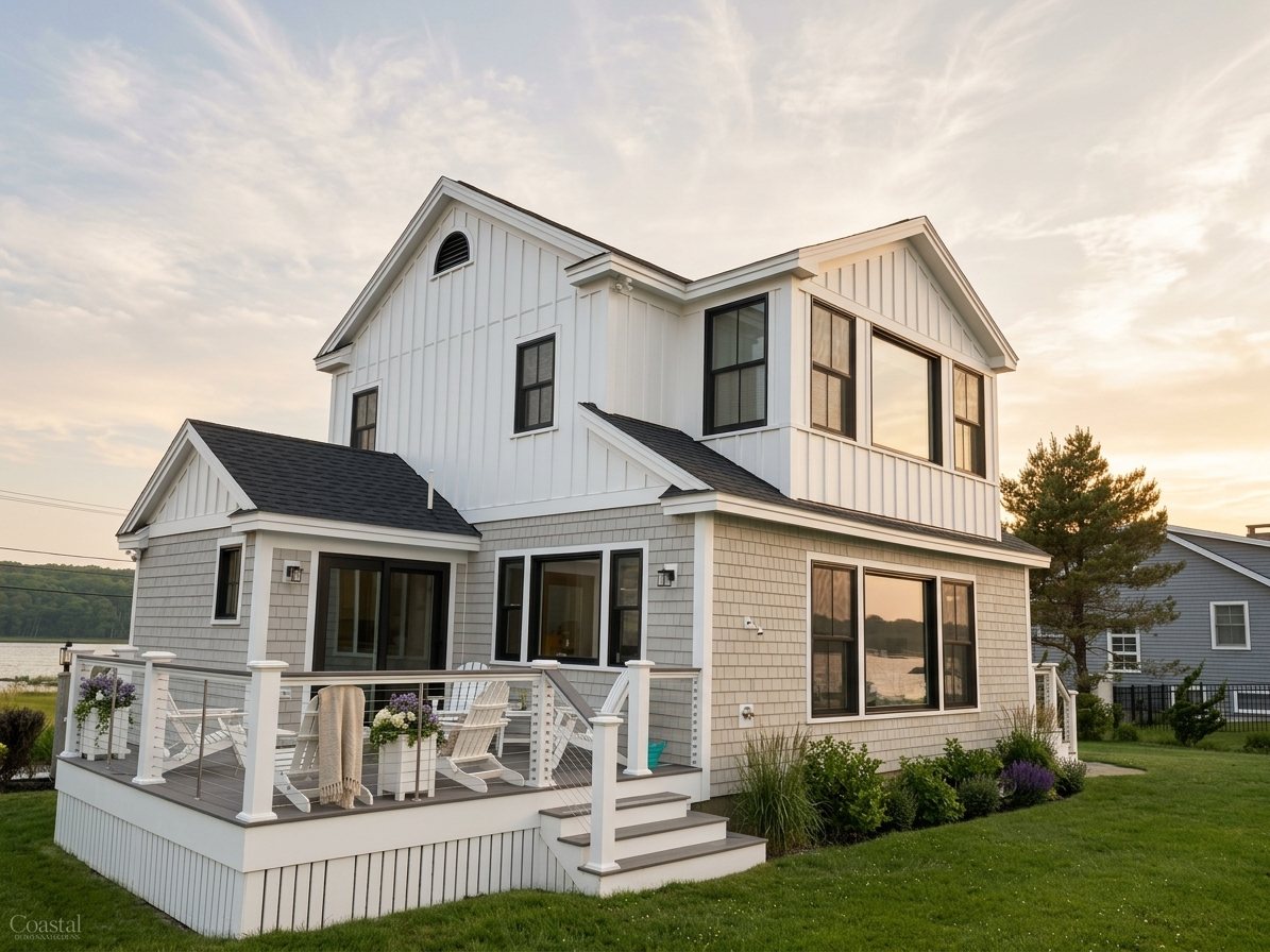 Windswept by the Beach after renovation, back